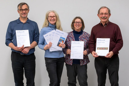 von links - Uwe Weiß, Petra Wels, Cornelia Lochner, Georg Birner