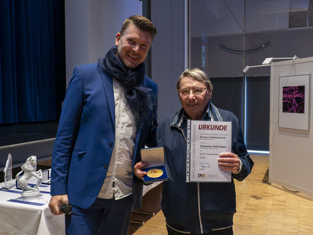 Treuemedaille für Clemens Fehringer - 60jährige Mitgliedschaft