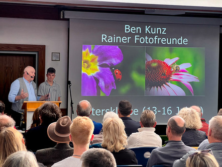 Ehrung für den jugendlichen Benz Kunz, Rainer Fotofreunde