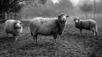 Weigel Friedrich - Film- und Fotoclub Herrieden e.V. - Drei Schafe - Annahme