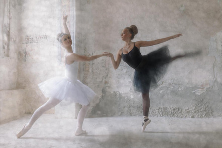 Schleicher-Schwarz Roswitha - Fotoclub Erding - Ballerinas in schwarz und weiß - Annahme