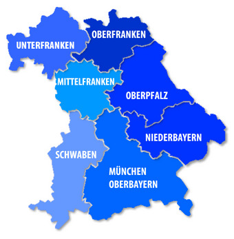 BEZIRKE IM DVF LANDESVERBAND BAYERN